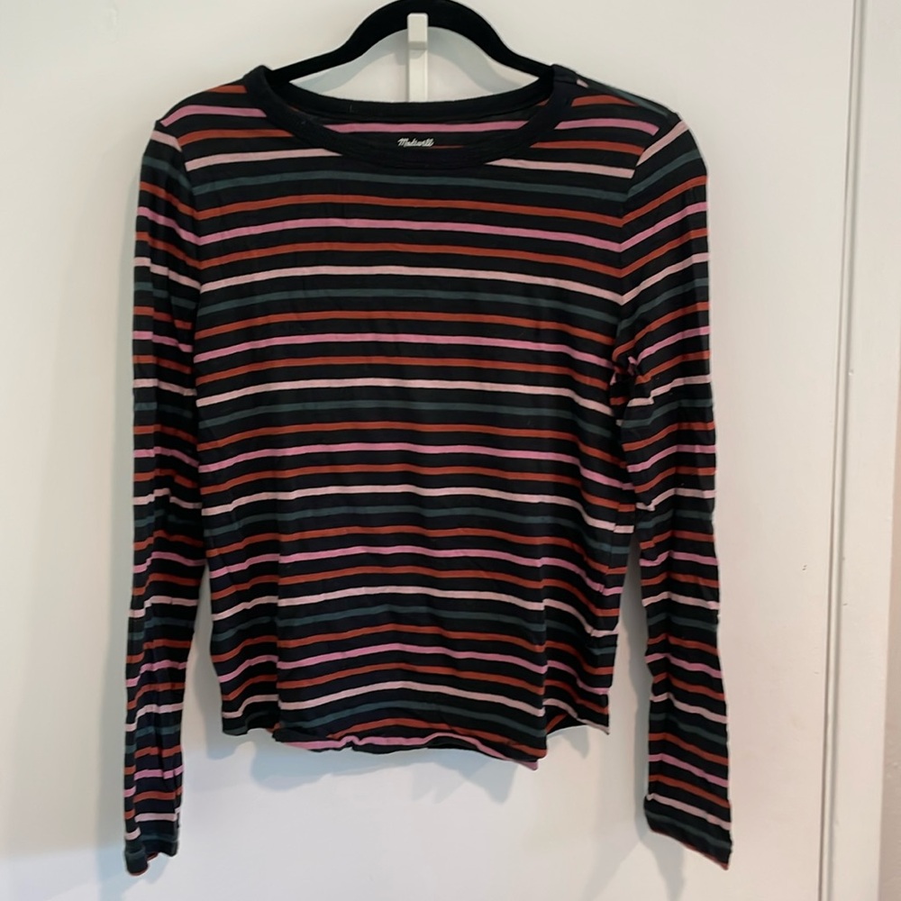 Madewell Striped Lone Sleeve Tee